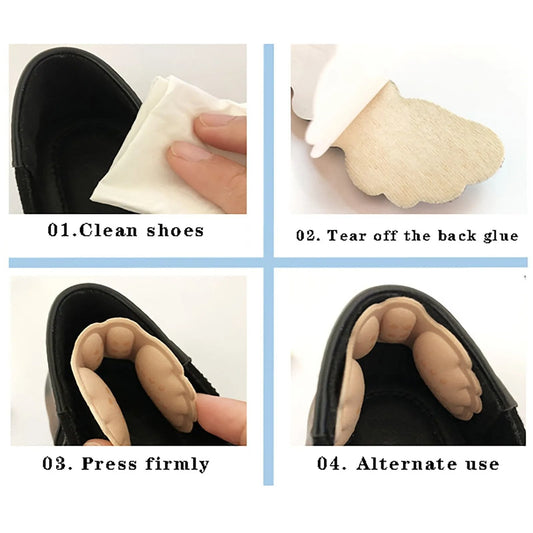 1pair High Heel Insoles Butterfly Pads.